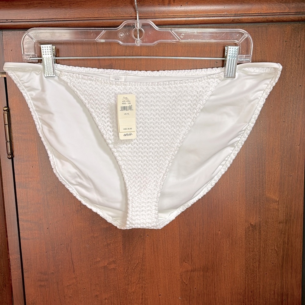 NWT Aerie Textured Bikini Bottoms